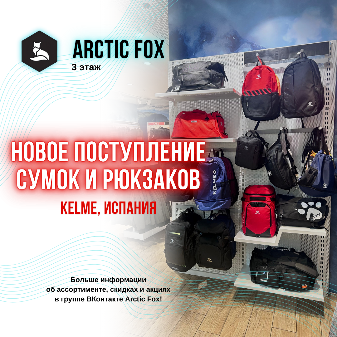 Новые сумки и рюкзаки уже в магазине Arctic Fox!