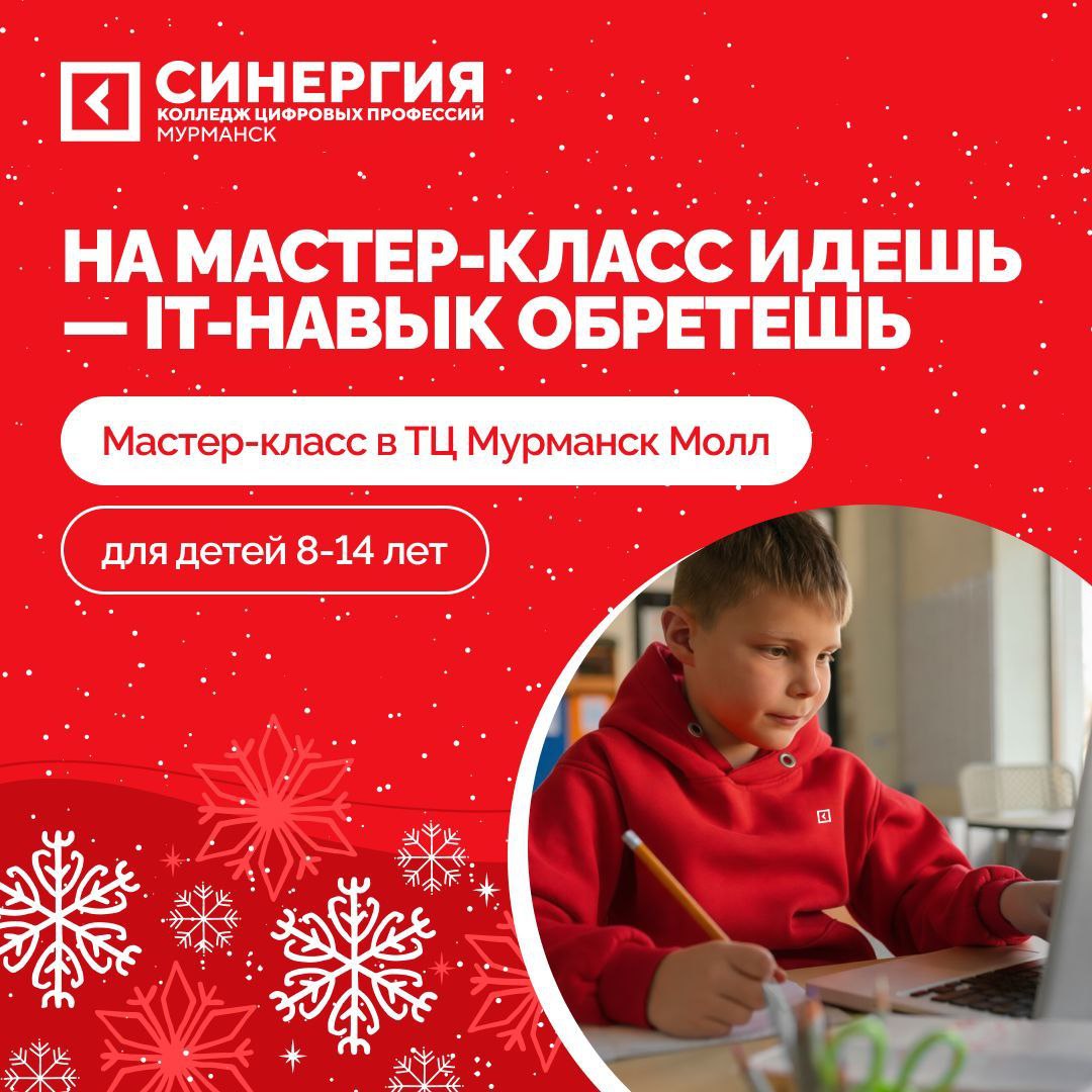 Мастер-класс от Синергии 20 декабря в Мурманск Молле!